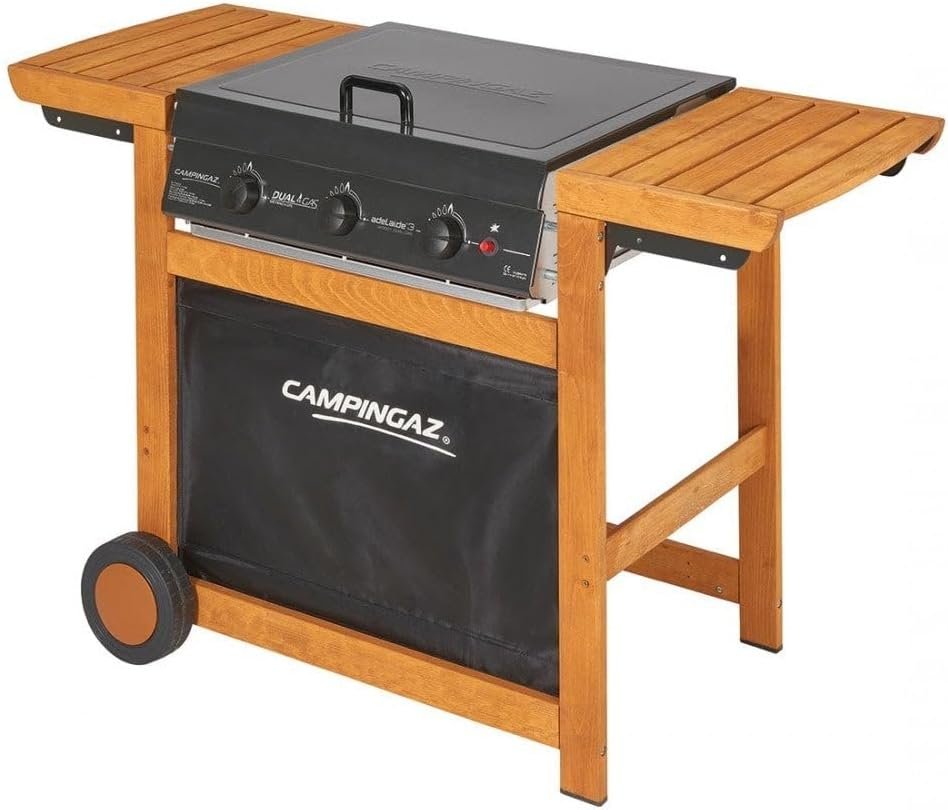 Campingaz Adelaide 3 Woody DualGas 14000 W - Barbacoa (14000 W, Barbacoa, Gas, 14000 W, 830 g/h, 830 g/h). Barbacoa de gas.